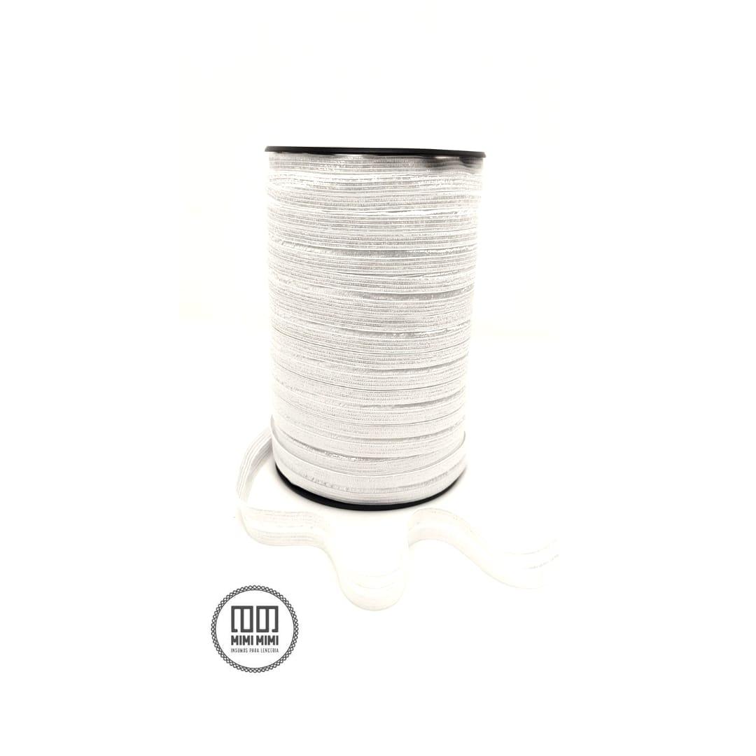 PARTIDO TERESINA (ZANOTTI) BLANCO BRILLANTE 15MM (ROLLO COMPLETO X 100MTS)