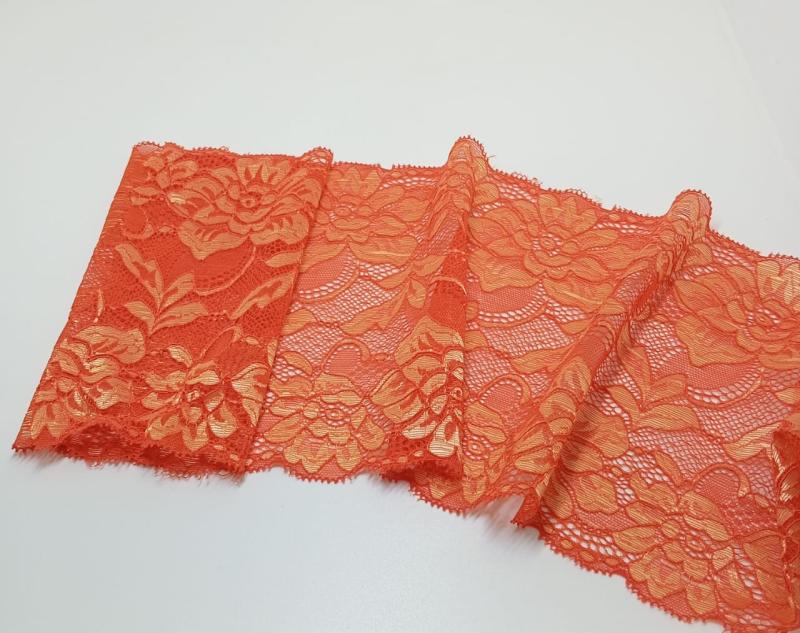 PUNTILLA 17CM BICOLOR BRILLANTE NARANJA DORADO