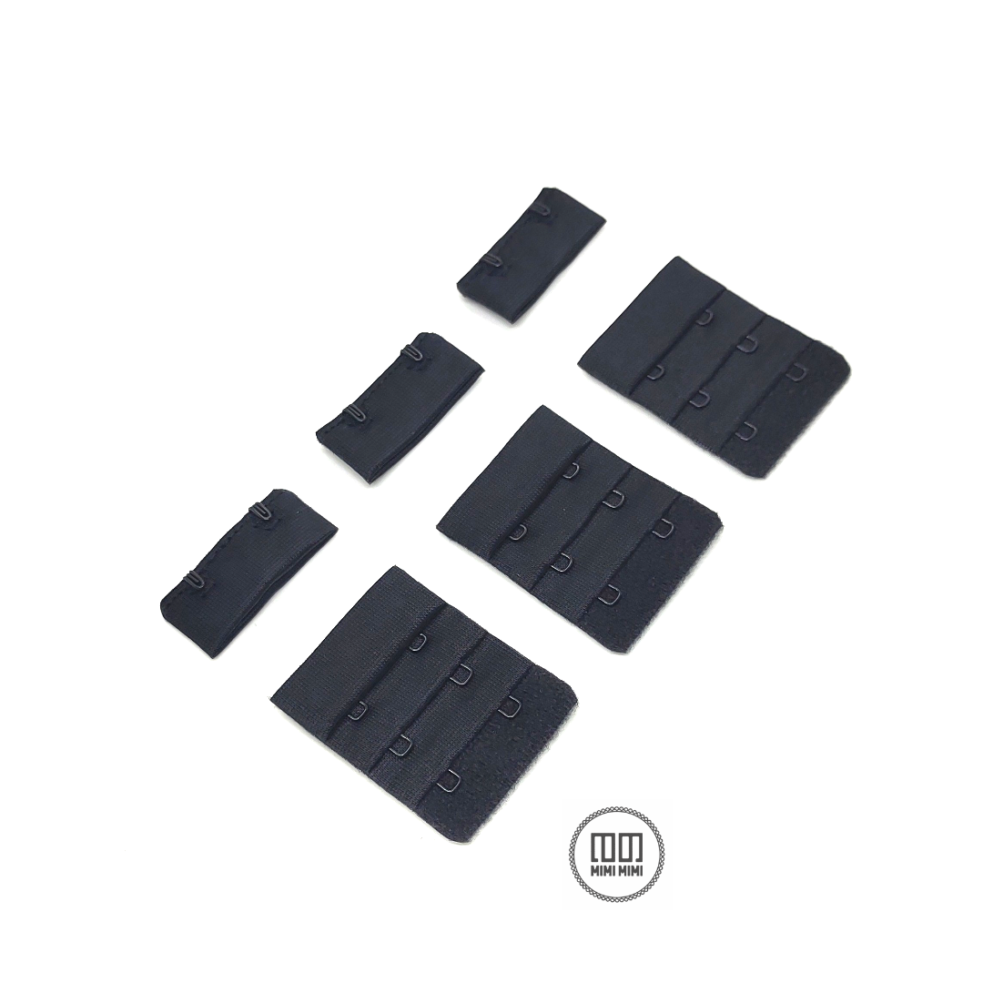 BROCHE DE TELA 4CM NEGRO