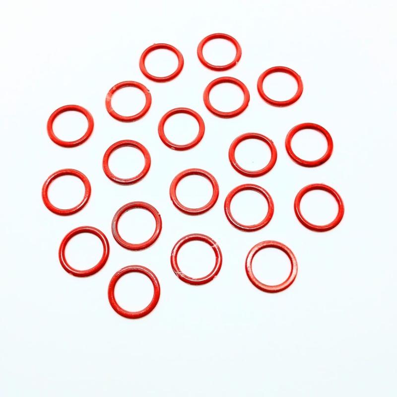 ARANDELA PLASTICO ROJO 15MM (X MAYOR 500U)