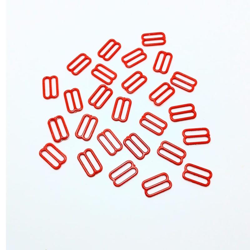 CORREDERA PLASTICO ROJO 15MM