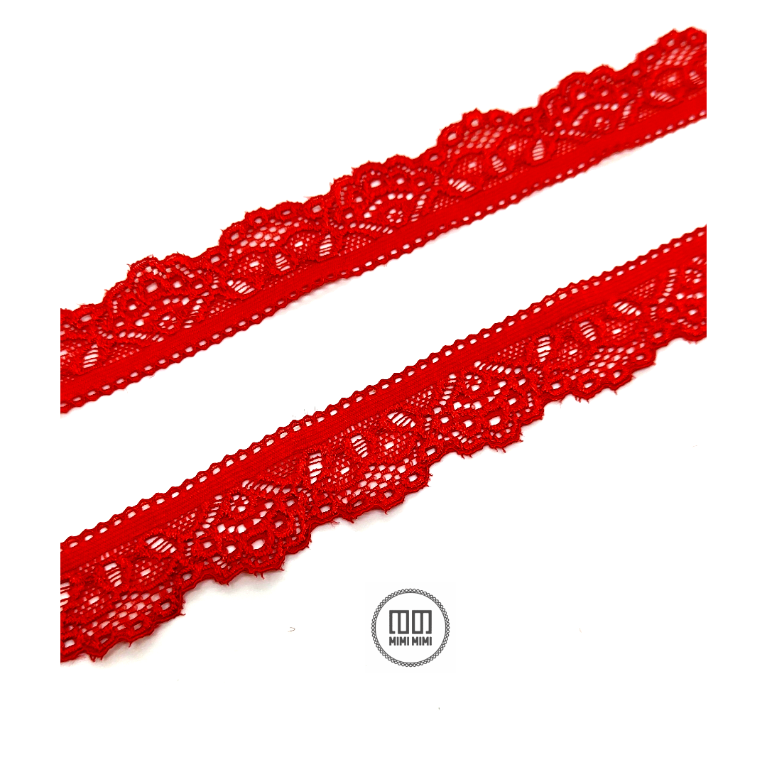 PUNTILLA 2.5CM ROJO
