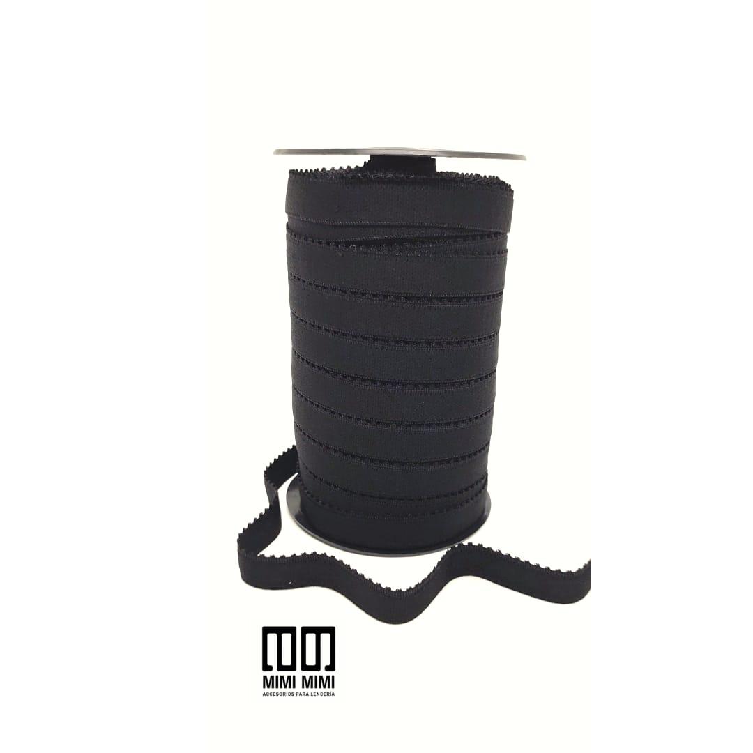 BAJO BUSTO 14MM FRESIA (ZANOTTI) NEGRO (ROLLO COMPLETO X 50MTS)