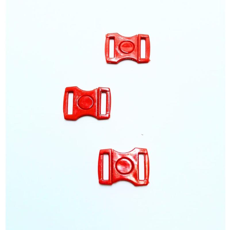 BROCHE PLASTICO ROJO 13MM (X MAYOR 1000 U.)