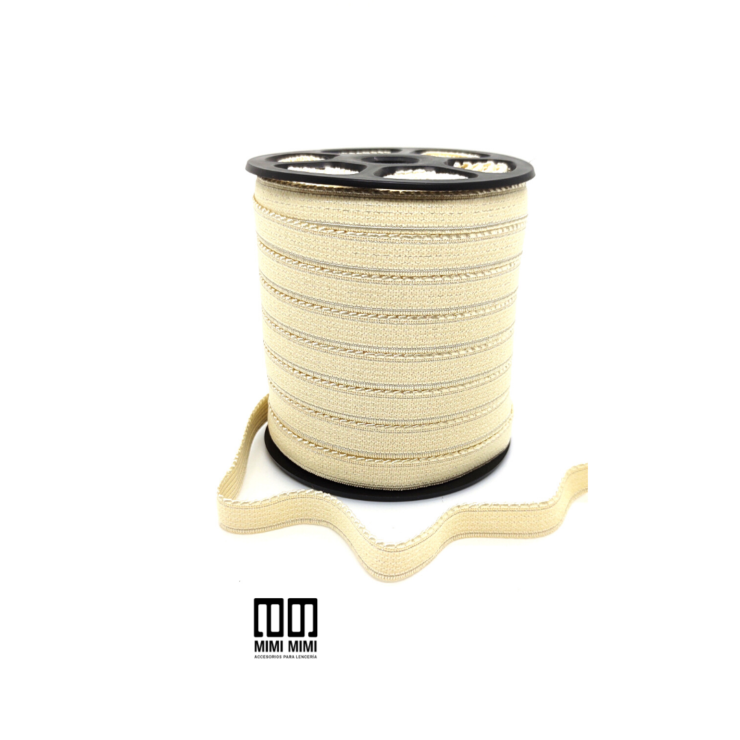 BAJO BUSTO PRIMAVERA 11MM (ZANOTTI) HUESO (ROLLO COMPLETO X 50MTS)