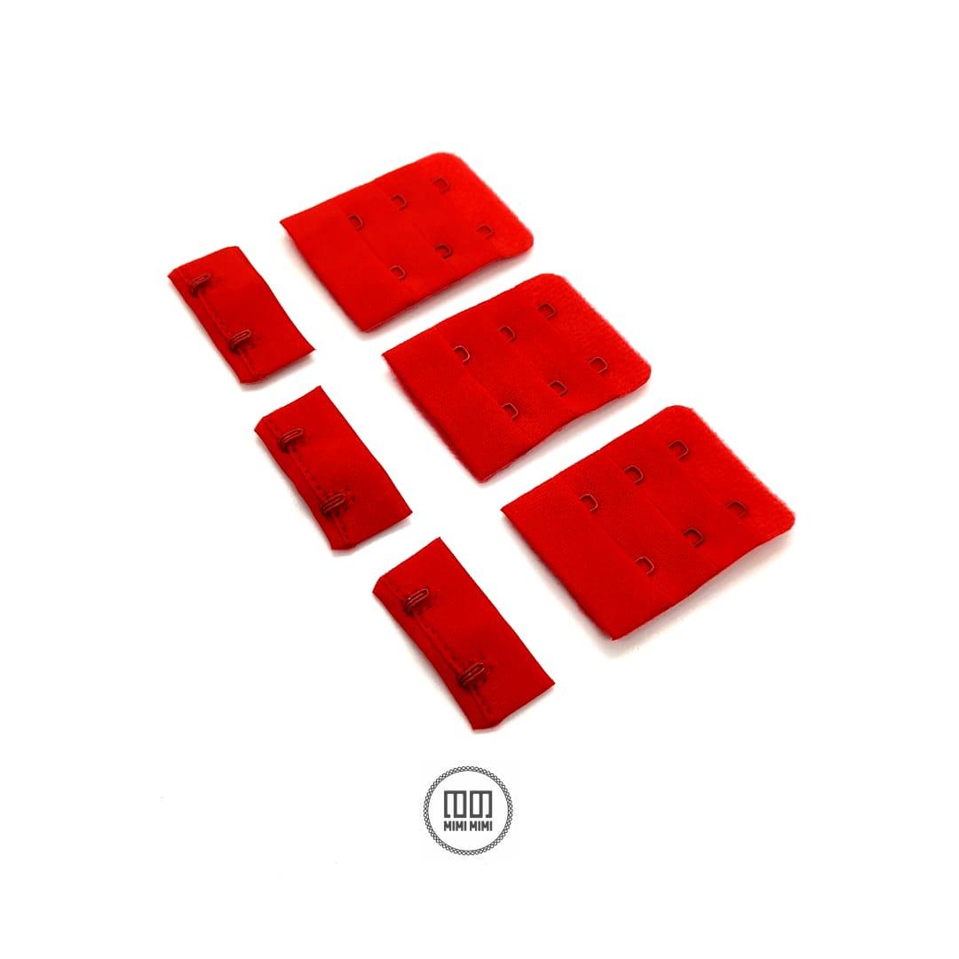 BROCHE DE TELA 4CM ROJO (PAQUETE POR MAYOR 500U)