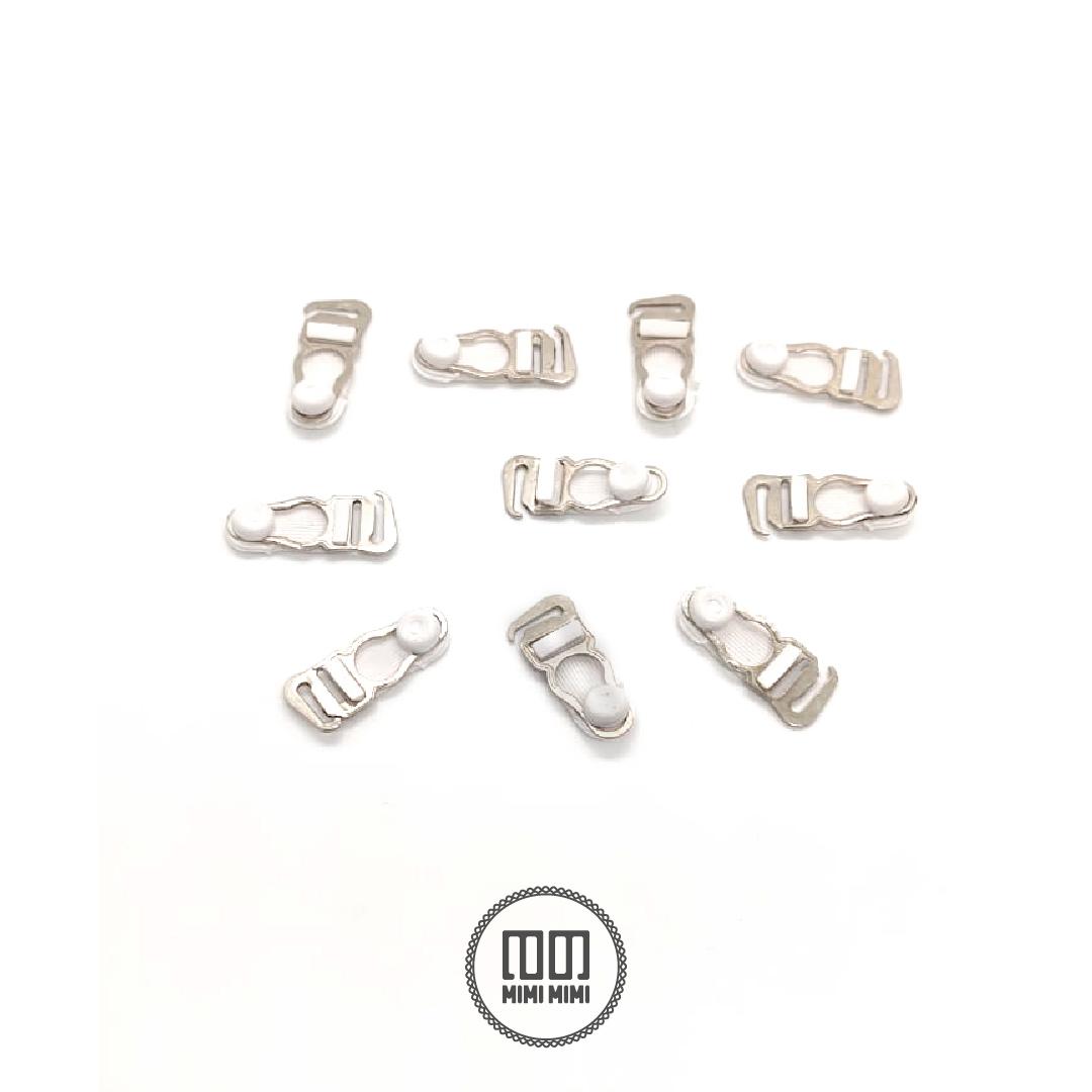 BROCHE PORTALIGA DESMONTABLE. 11MM BLANCO