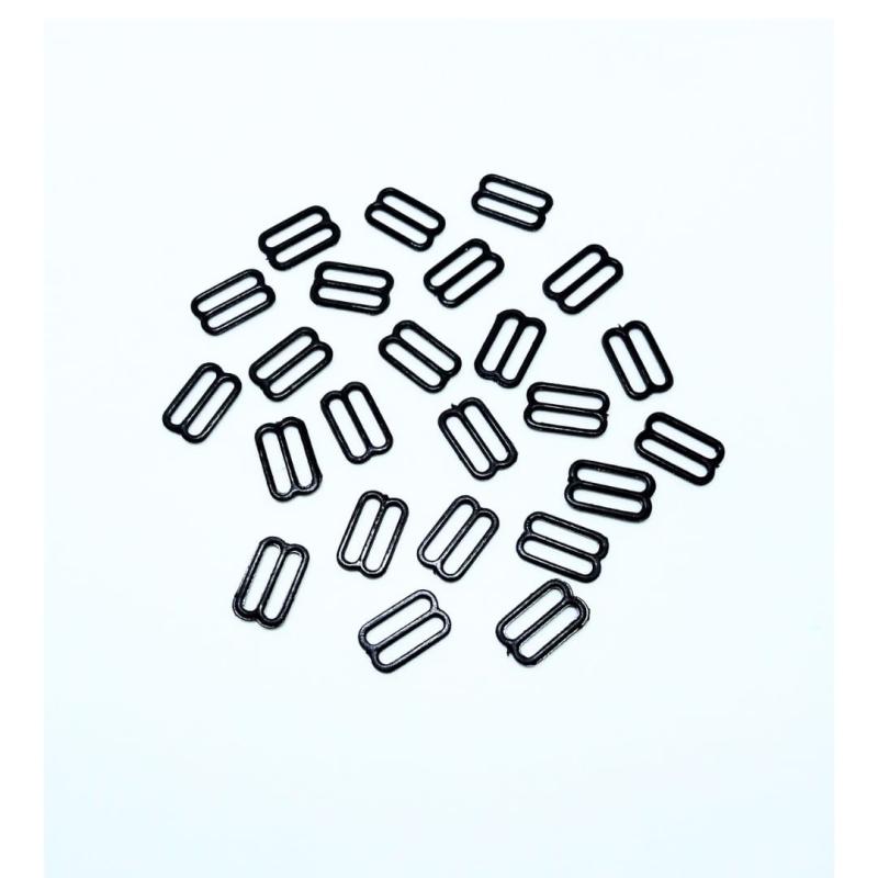 CORREDERA PLASTICO NEGRO 15MM (PAQUETE POR MAYOR 500U)