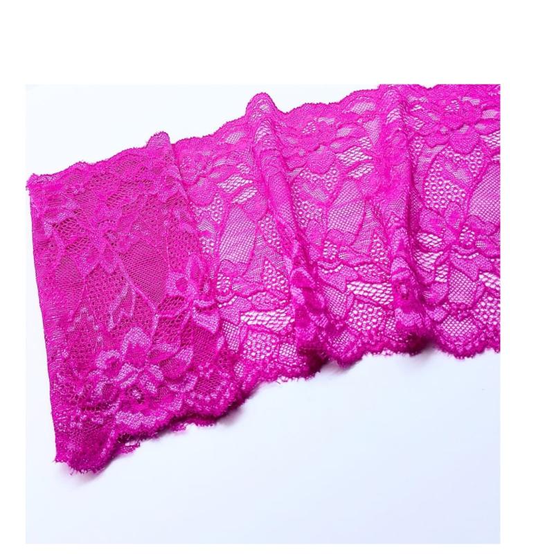 PUNTILLA 17CM CARMELA FRAMBUESA (ROLLOS 90MTS APROX)