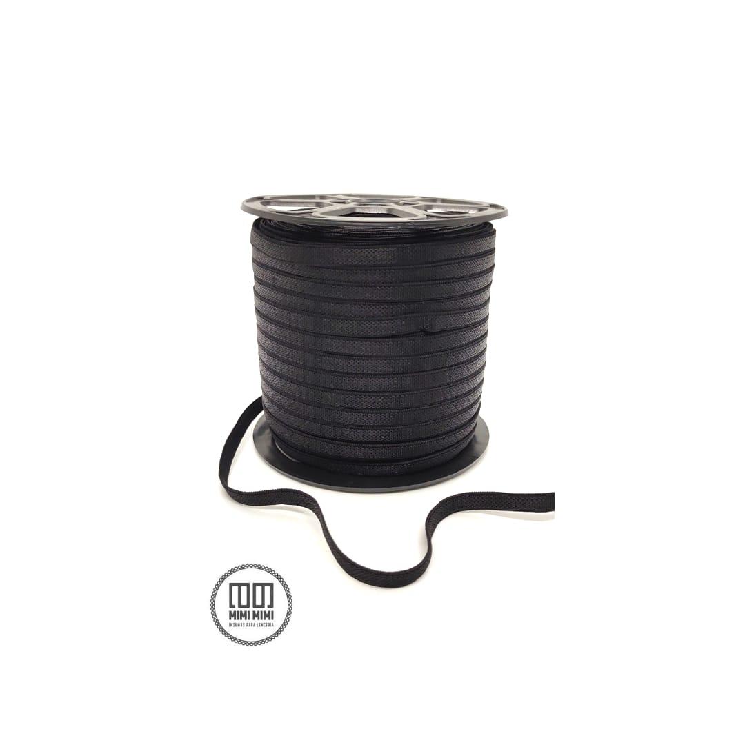 BRETEL SURI (ZANOTTI) 6MM NEGRO  (ROLLOS COMPLETO X100MTS)