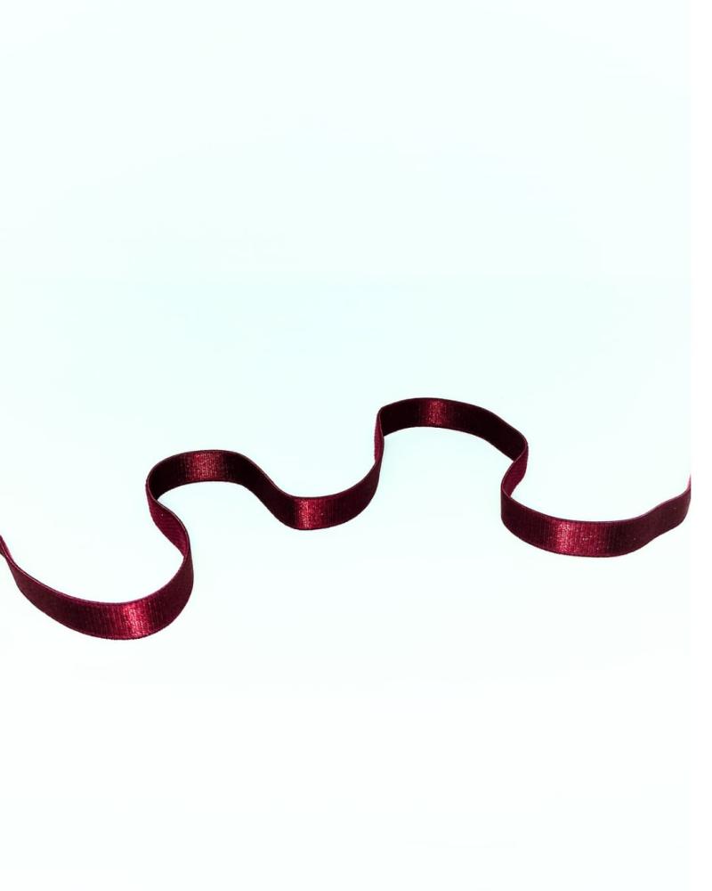 BRETEL RASADO 10MM BORDÓ (SUELTO X 150 MTS)