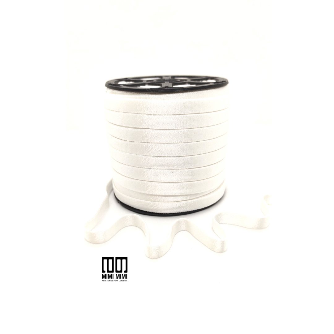 BRETEL JAZMÍN 9,5MM (ZANOTTI) BLANCO (ROLLO COMPLETO X 50MTS)