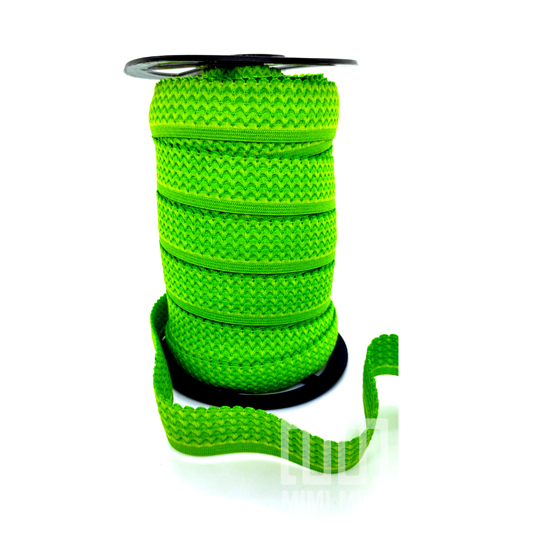 BAJO BUSTO BORNEO (ZANOTTI) VERDE MANZANA (ROLLO COMPLETO X 25MTS)