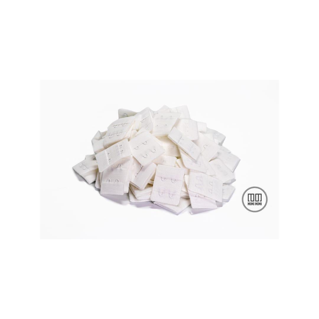 BROCHE DE TELA 3CM BLANCO (PAQUETE POR MAYOR 500U)