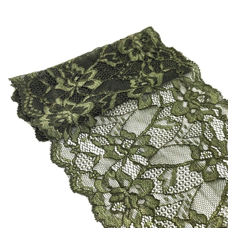 PUNTILLA 17CM CARMELA VERDE MILITAR