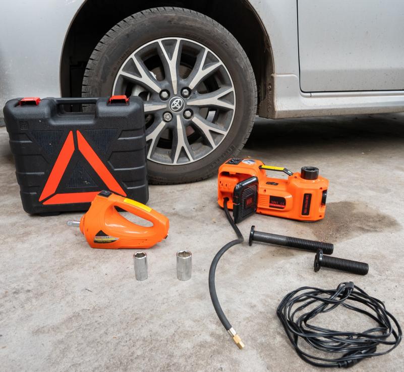 Criket + Llave Eléctrico + inflador 12v , Camioneta hasta 5 Toneladas