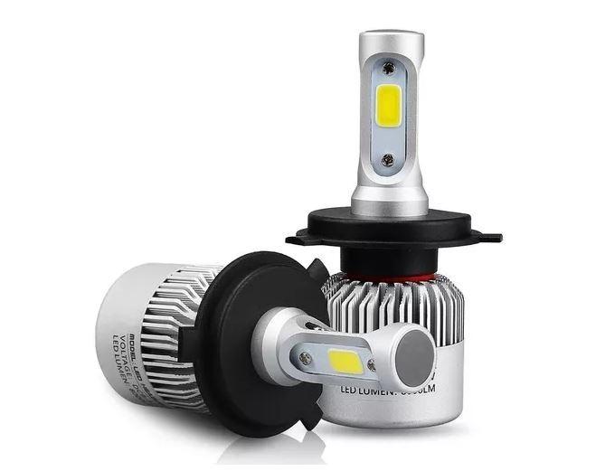 Kit Cree Led Alta Baja H4 Con Cooler Luz Blanca C6