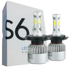 Kit Cree Led Alta Baja H4 Con Cooler Luz Blanca C6