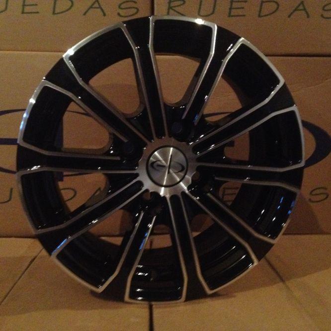 LLANTA 14x6" 4x100mm EB MTN-4610/BM BM-Negro Mate