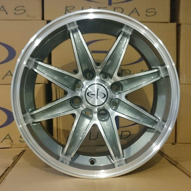 LLANTA 14x6" 4x100mm EB NC-4610/A A-Gris Aluminio