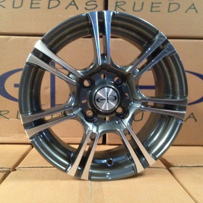 LLANTA 14x6" 4x100mm EB RN-4610/A2 A-Gris Aluminio