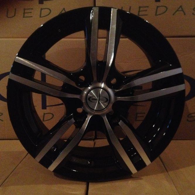 LLANTA 14x6" 4x100mm EB RO-4610/BM BM-Negro Mate