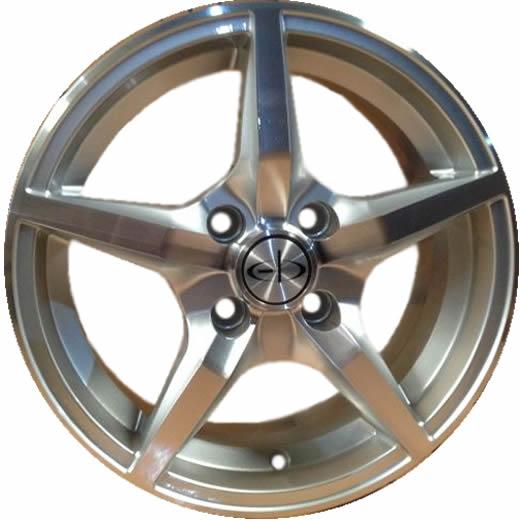 LLANTA 14x6" 4x108mm EB MO-4642/A A-Gris Aluminio