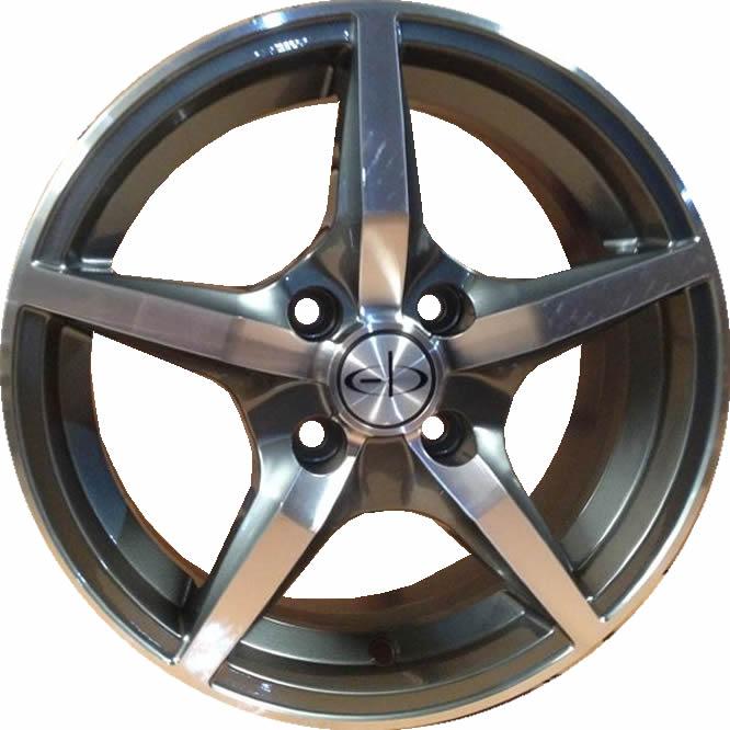 LLANTA 14x6" 4x108mm EB MO-4642/A A-Gris Aluminio