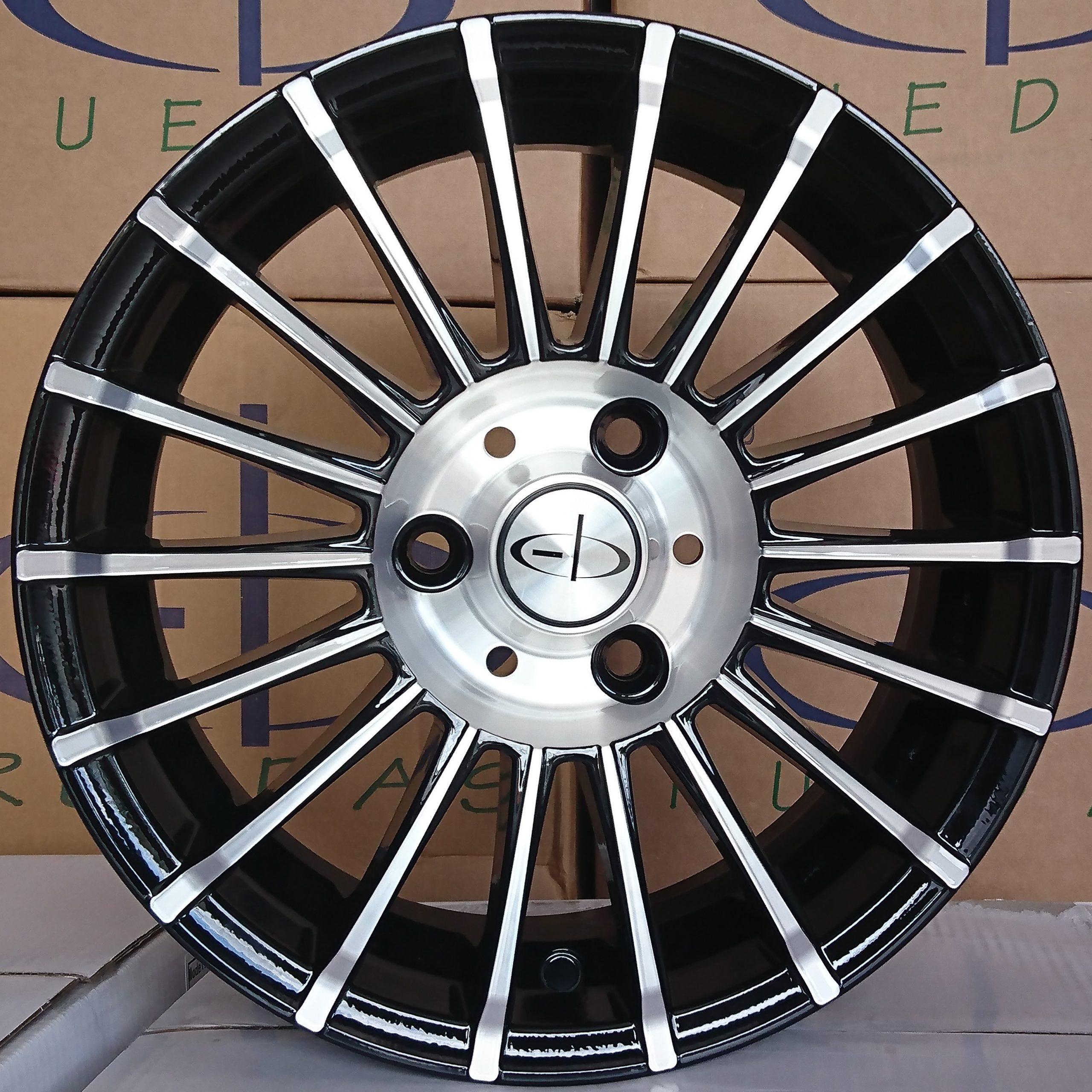 LLANTA 14x6" 4x108mm EB SC-4642/BM BM-Negro Mate