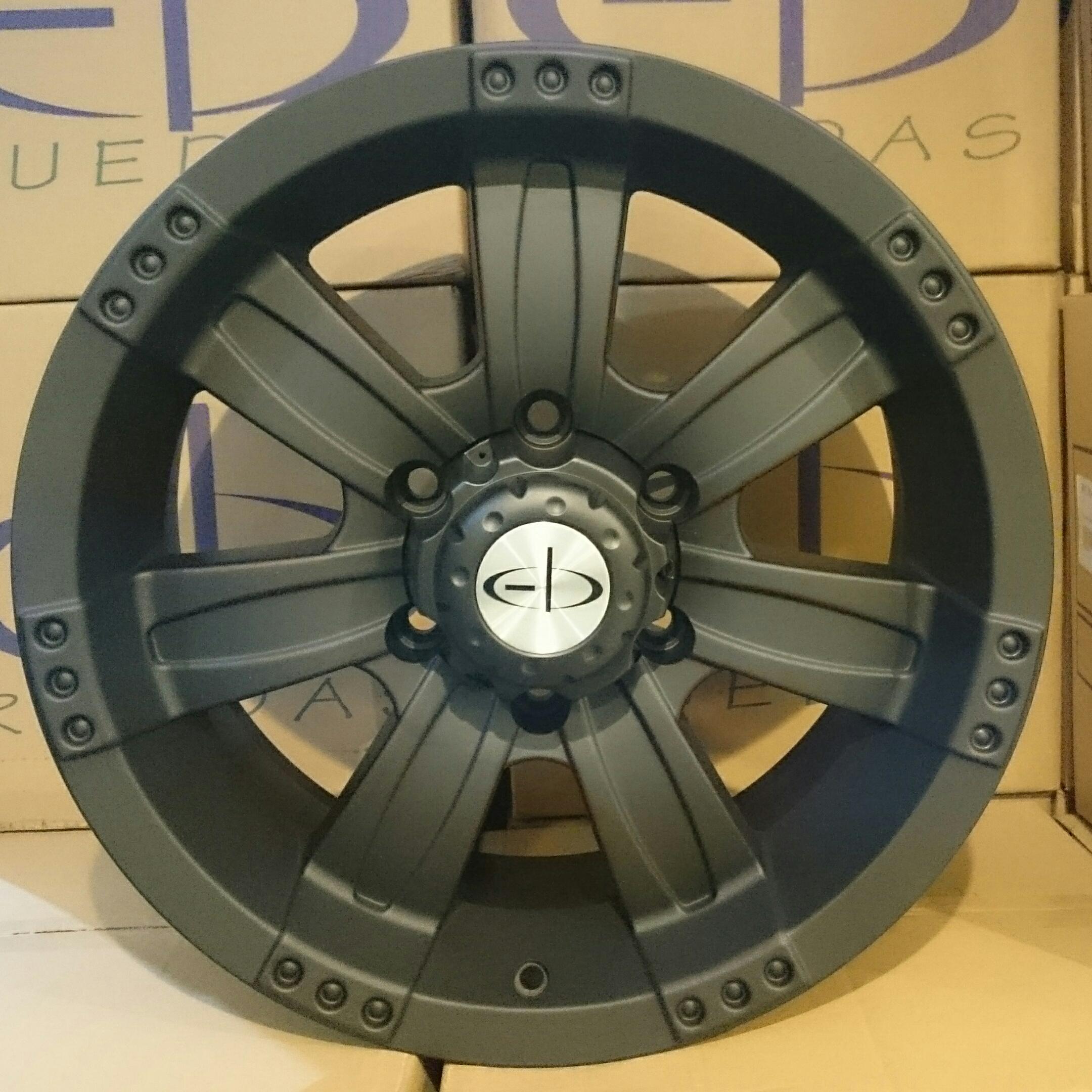 LLANTA 17X8" 5x114,3mm EB IN-7812/BM BM-Negro Mate