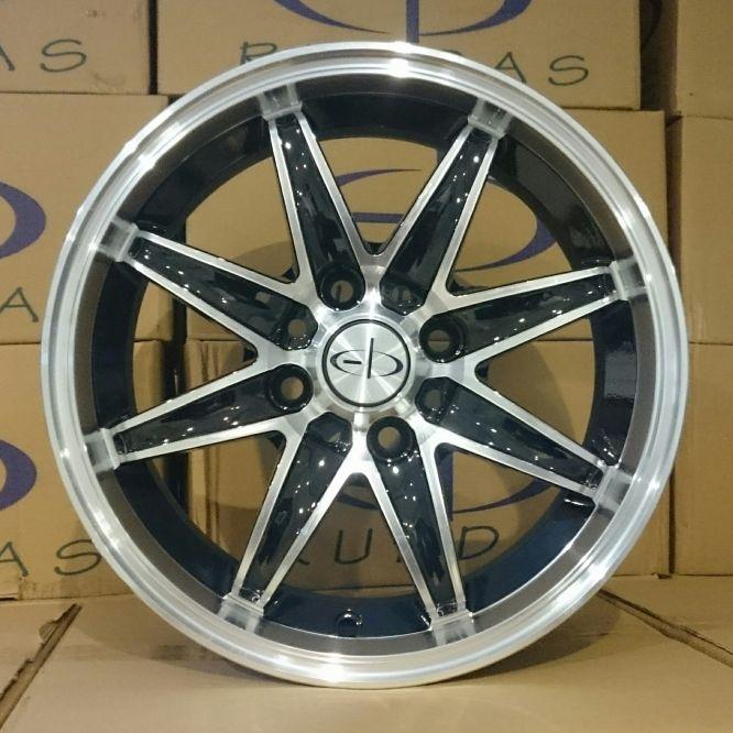 LLANTA 17x8" 5x139,7mm EB INC TURISMO-78 B-Negro Brillante