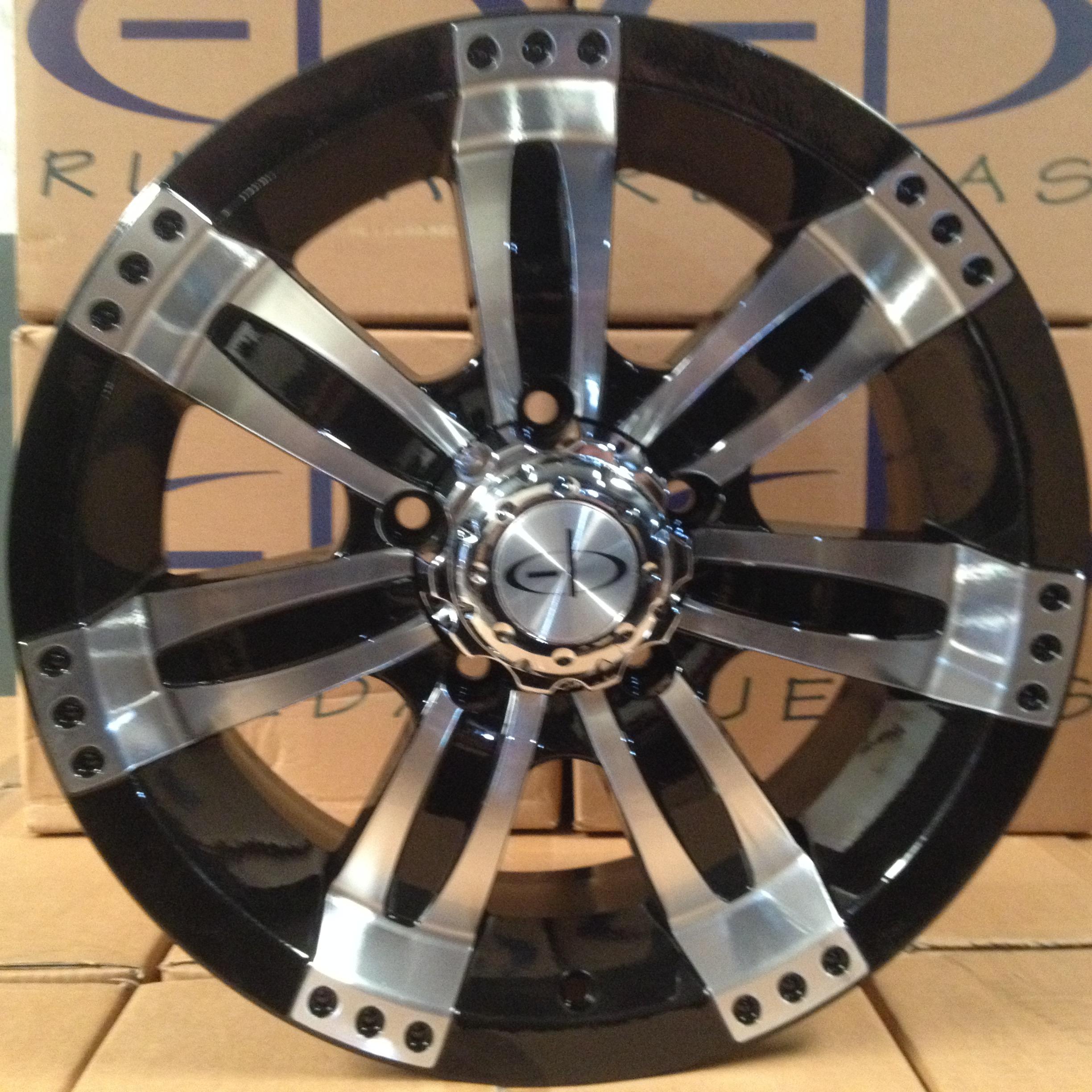 LLANTA 17x8" 6x139,7mm EB IN-7860/B B-Negro Brillante