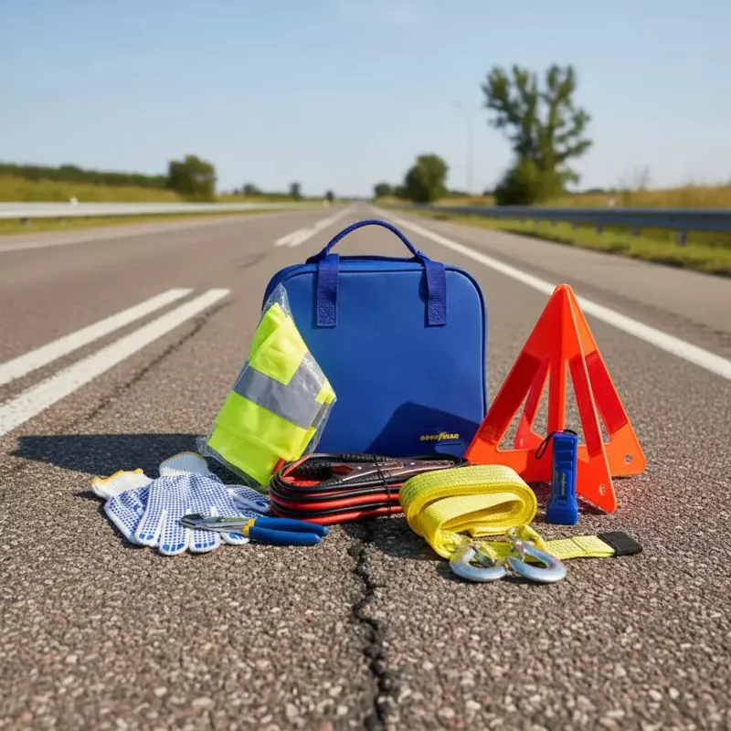 Kit Seguridad Emergencia Auto 8 En 1 Goodyear En Bolso