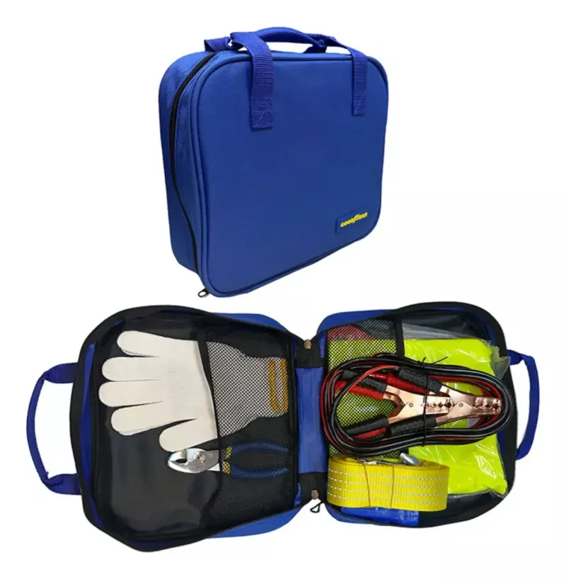 Kit Seguridad Emergencia Auto 8 En 1 Goodyear En Bolso