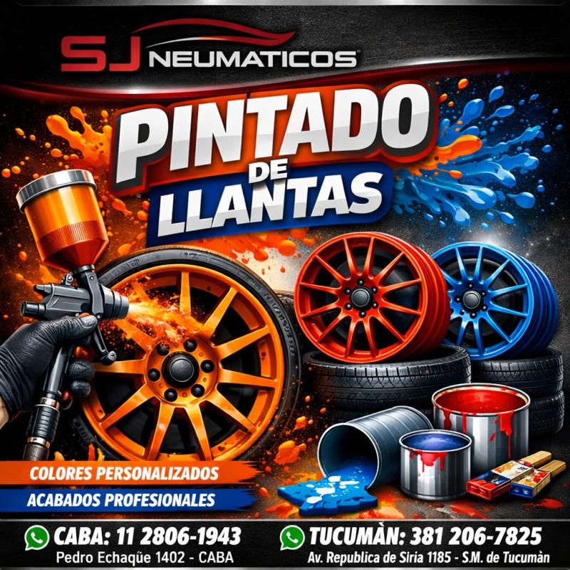 PINTADO DE LLANTAS