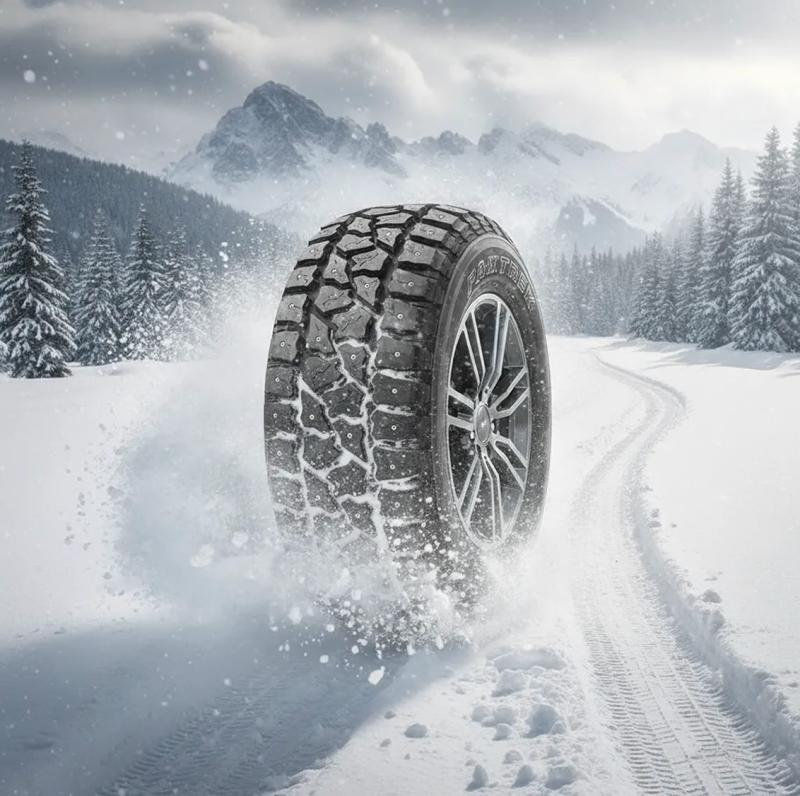 Neumático 265/65r17 Maxtrek Clavos Nieve + Llanta 17 Chapa