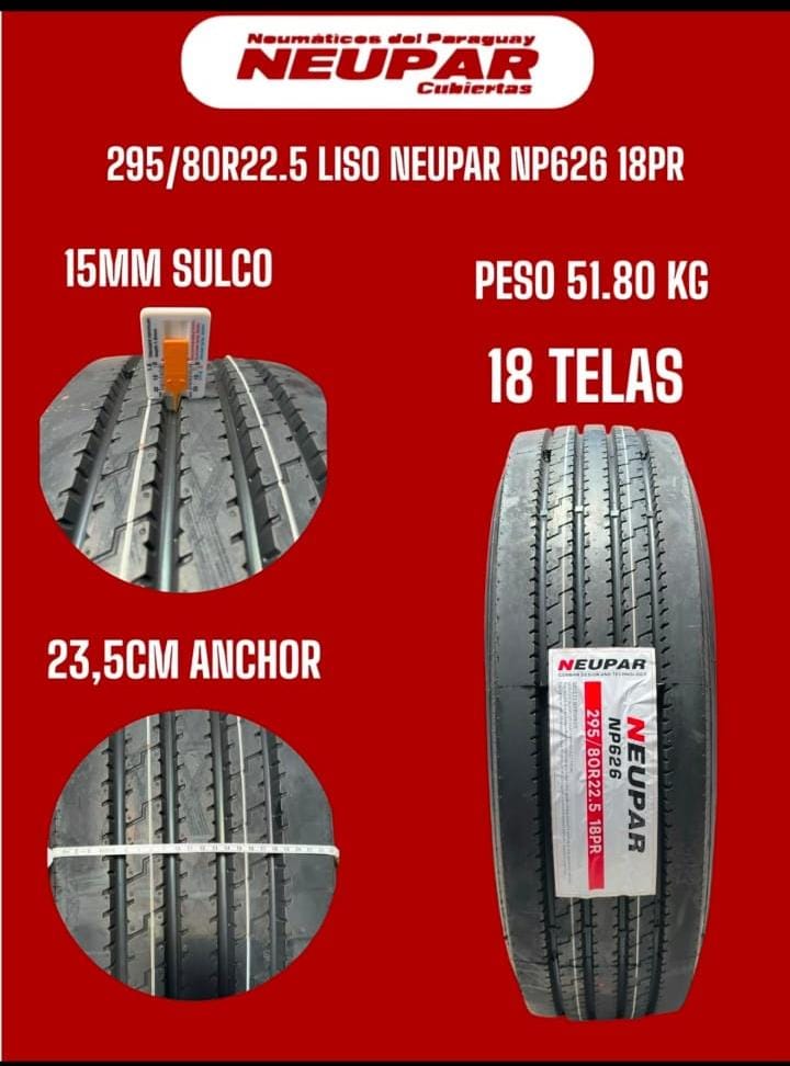 295/80R22.5 NEUPAR NP626 18PR