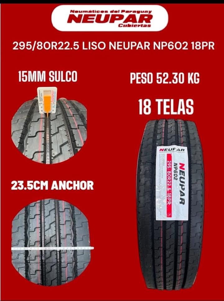 295/80R22.5 NEUPAR NP602 18pr