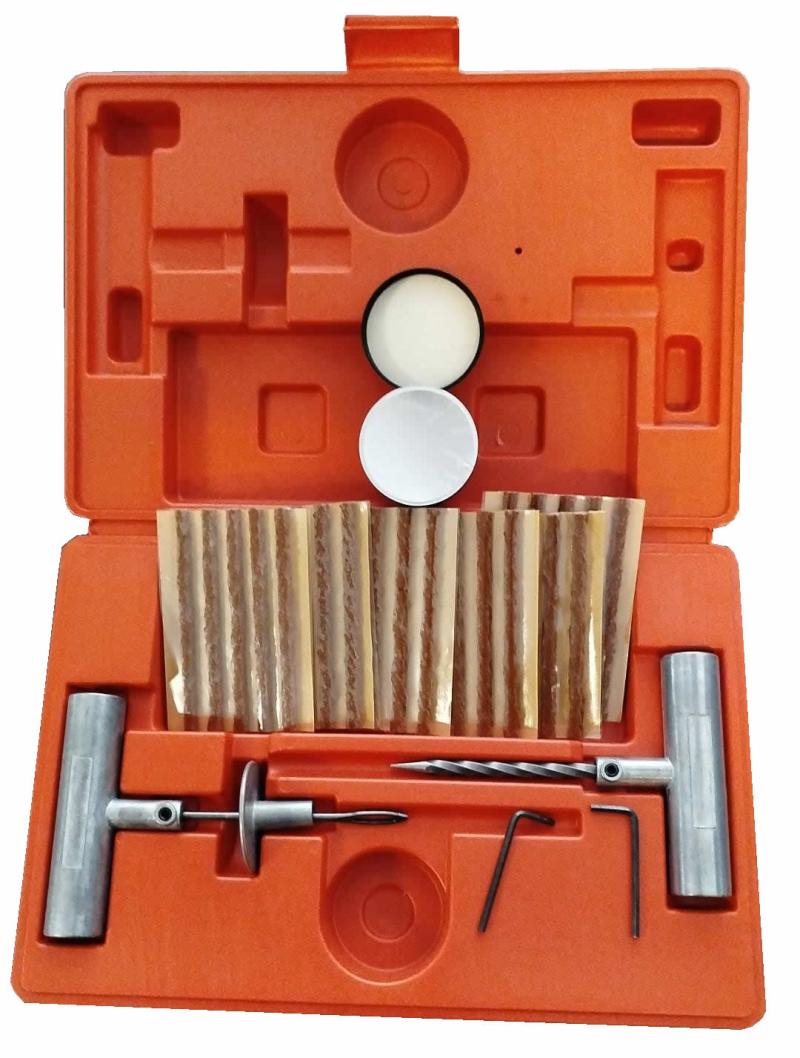 Kit De Reparación De Neumaticos Aguja + Lezna + 30 Tarugos