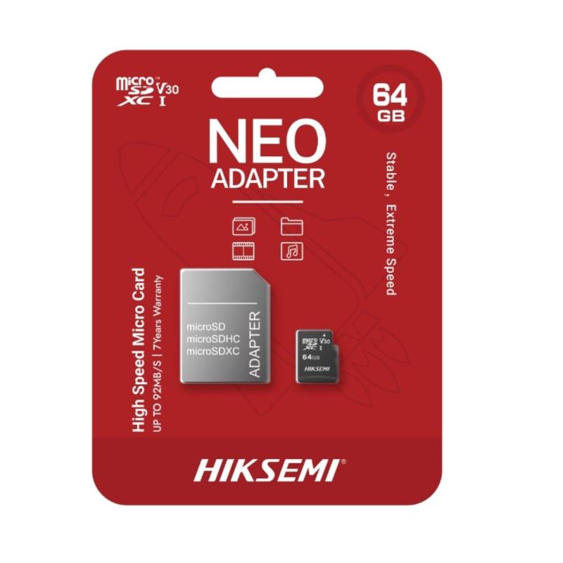 Memoria Microsd 64gb Con Adaptador Hiksemi Micro-sd Clase 10