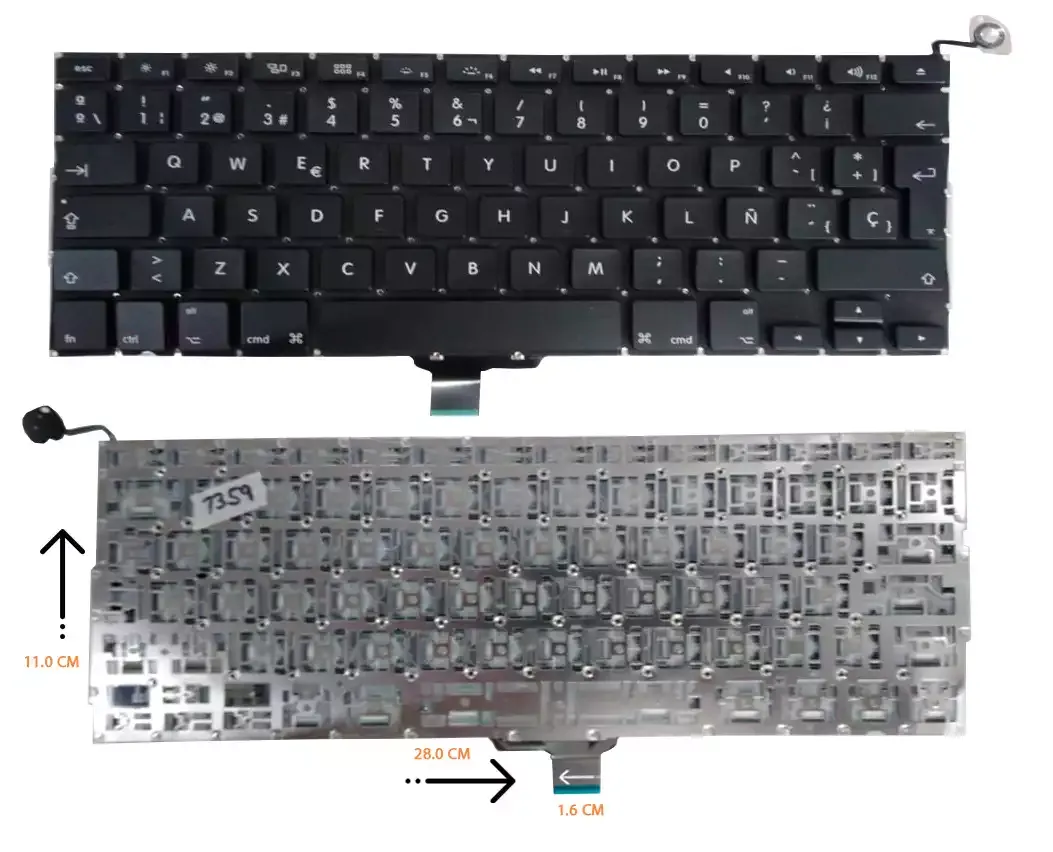 Teclado Apple A1278 Negro Español