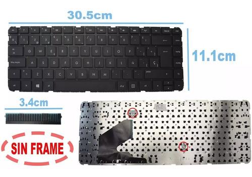 Teclado HP Sleekbook 14-b s/marco negro español