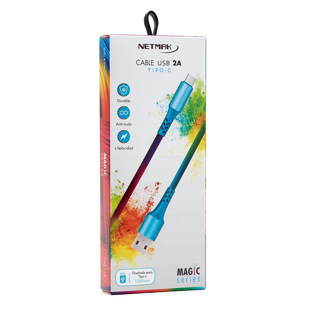 Cable USB 22 TIPO - C Netmak Magic Series