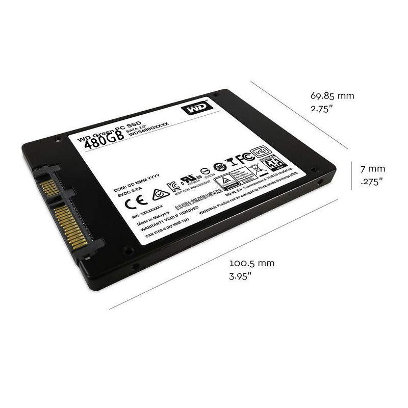 SSD 480 GB SATA WD GREEN