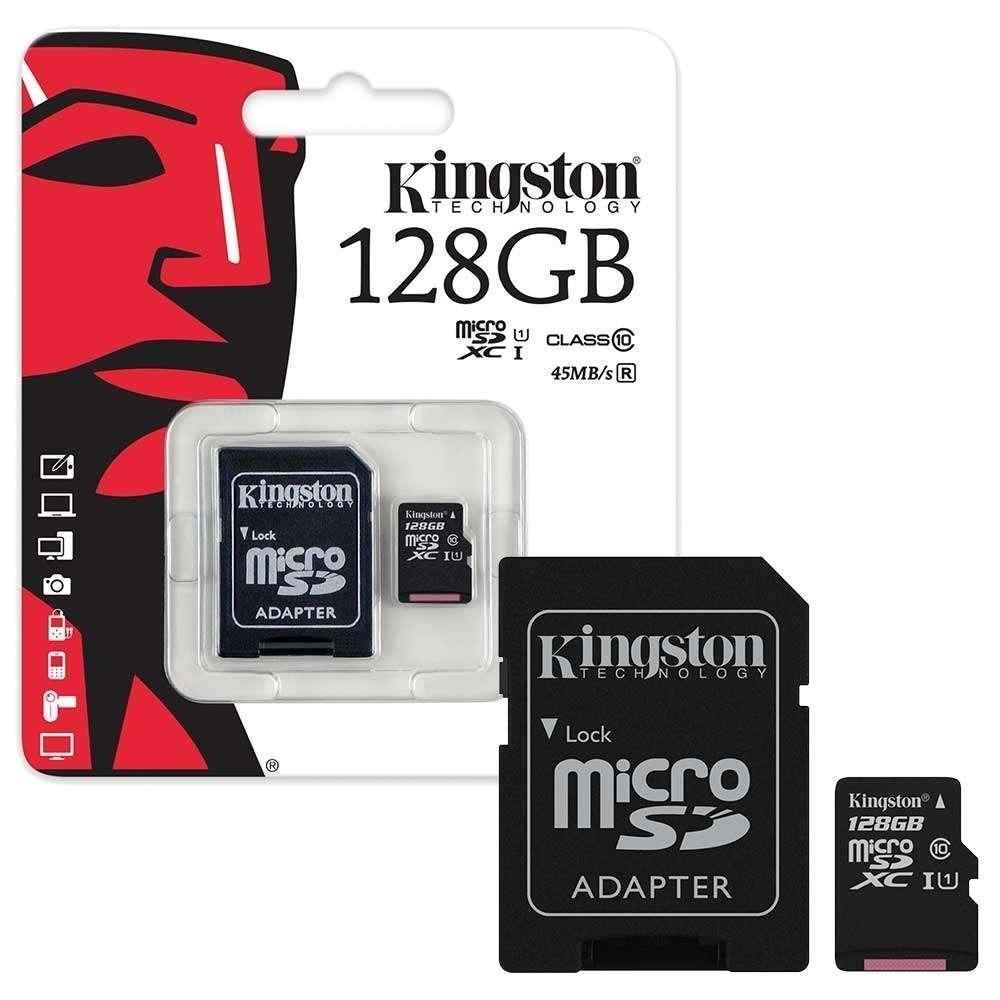MEMORIA MICRO SD KINGSTON 128GB CLASE 10UHS 100MB/S CANVAS