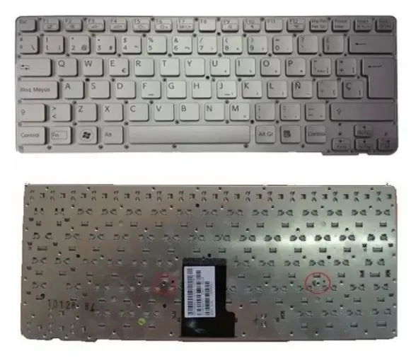 Teclado Sony Vaio VPC-CB C/marco plateado español