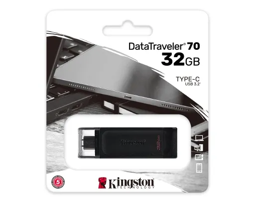 Pendrive Kingston Data Traveler 70 32GB USB 3.2 Tipo C