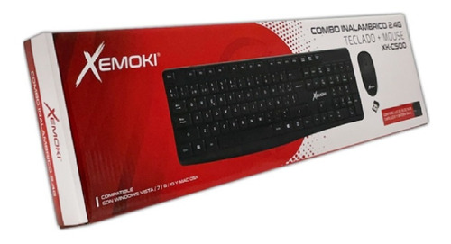 Combo Teclado Y Mouse Inalámbrico 2.4ghz Usb Xemoki Xk-c500