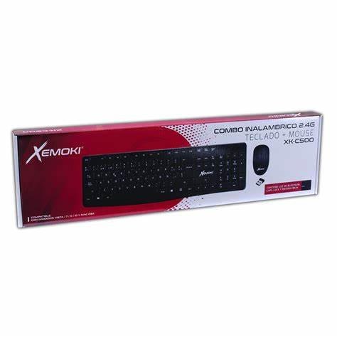 Combo Teclado Y Mouse Inalámbrico 2.4ghz Usb Xemoki Xk-c500