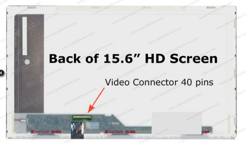 Pantalla 15.6 Led 40 Pines HD 1366X768 Sin bracket